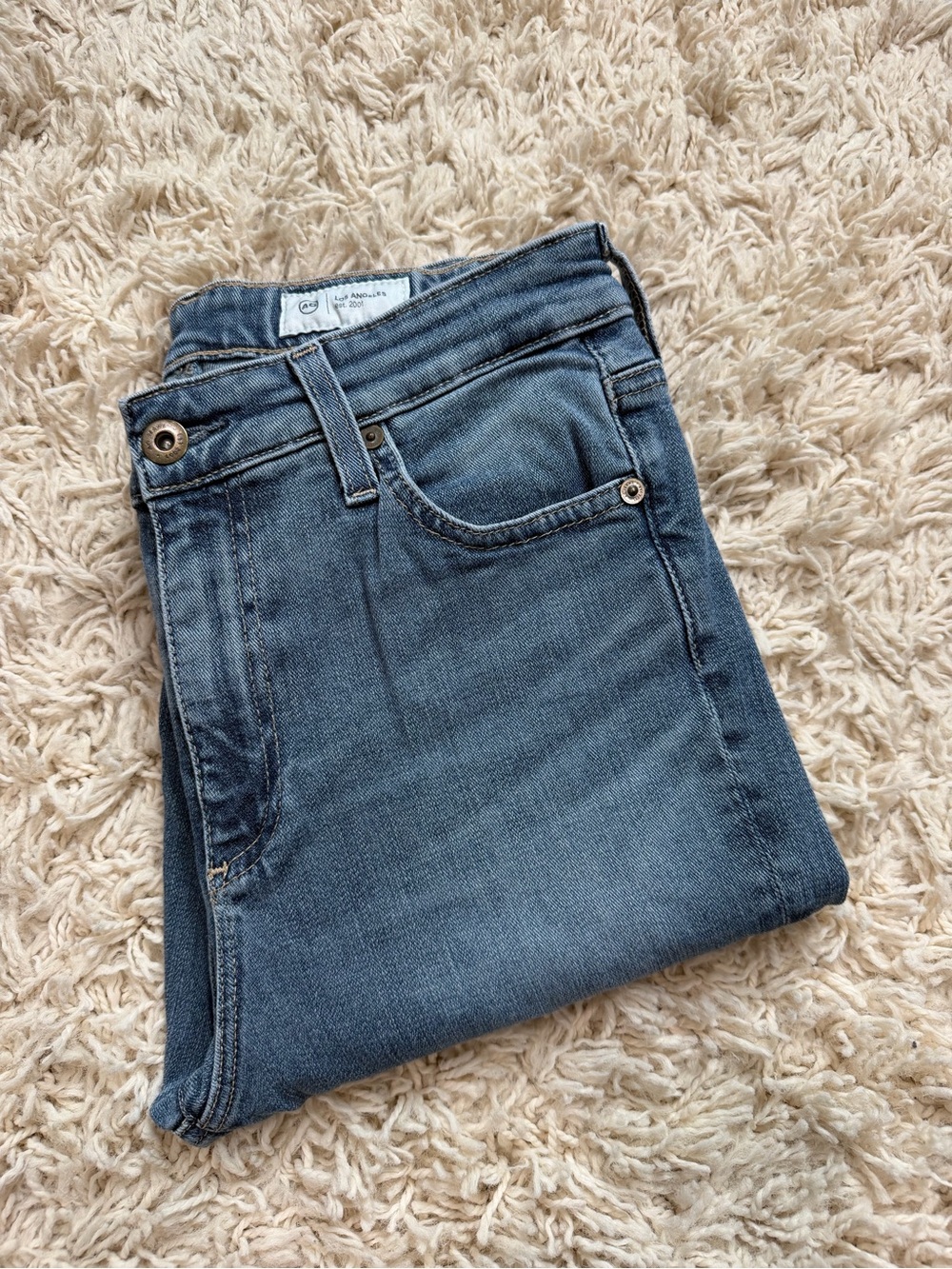 AG Mari High Rise Slim Straight
